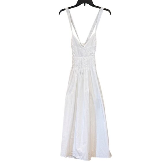 Lulu's Women's Strolling Sicily Pleated Dress White Size S NWT - Picture 3 of 8